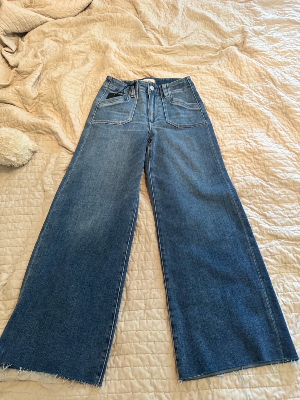 PAIGE Wide Leg High-Rise Jeans (Anessa) size 25Petite - Picture 7 of 13